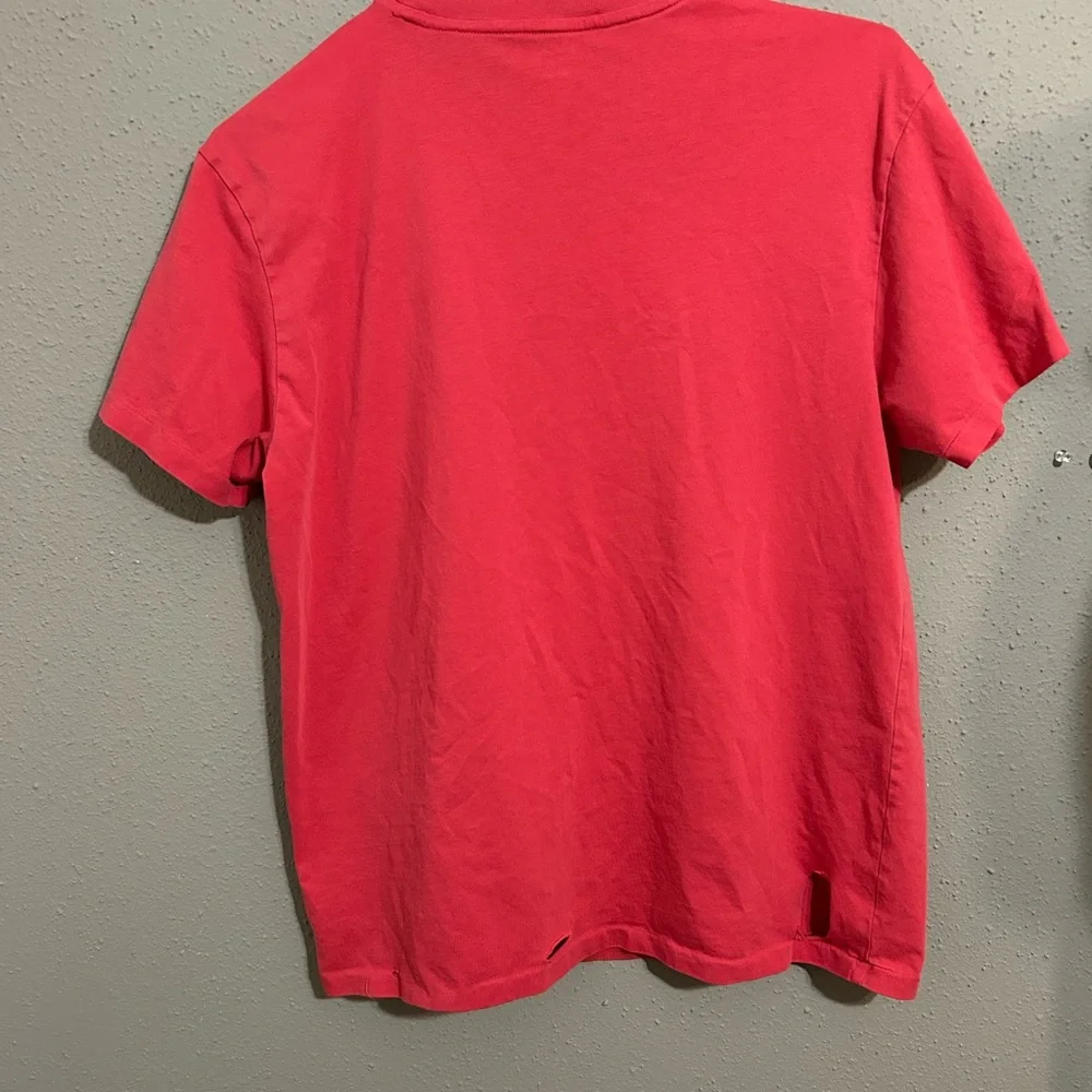 Polo by Ralph Lauren Men's Vibrant Red Tee. Size medium (Read description)